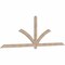 Ekena Millwork Redmond Smooth Timber Gable Bracket, Douglas Fir, 108"W x 36"H x 1 1/2"D x 3 1/2"F, 8/12 Pitch GBW108X36X0204RED00SDF - alternate 3